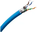 Câble informatique EASYNET blindé F/FTP cat.6A l=500m, bleu 