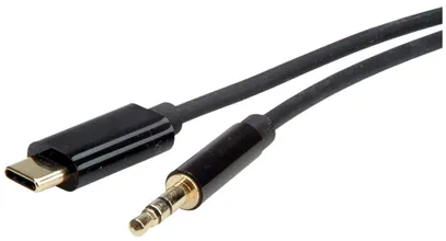 Audio-Adapterkabel ROLINE USB-C → 3.5mm Klinke (Stereo-Stecker) 1.8m 