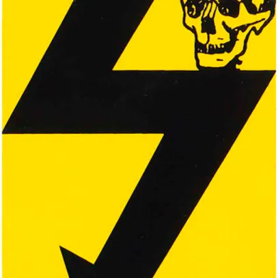 Plaque d'avertissement Al 59×85mm jaune-noir 