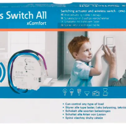 Kit di avvio xComfort "Wireless Switch All", pulsante / attuatore 