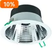 Downlight LED Philips CoreLine DN142B 9.8W 1200lm 4000K IP20 60° Ø162mm blanc 