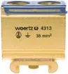 Schutzleiter-Reihenklemme Woertz 10…35mm² Schraubanschluss 2×1 Sonderprofil 