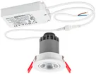 Downlight LED INC ESYLUX ALICIA 1…10V, 9W 3000K 610lm Ø75/68mm IP20, blanc 