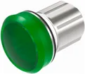 Segnale luminoso INS EAO45, verde illum.multidir., metallo argento 