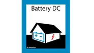 Kleber blau «Gebäude mit reinem Batteriespeicher» 