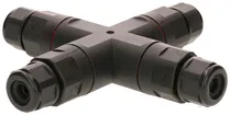 Raccord de câble MH dérivation X 3×0.5…2.5mm² Ø6.5…11mm Ø30×147×147mm IP68 noir 