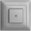 UP-Frontset EDIZIOdue silver 88×88mm mit Frontlinse 