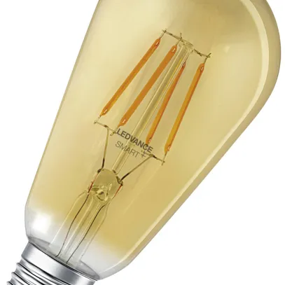 Lampada LED SMART+ BT Edison 55 E27, 6W, 2400K, 725lm, 300°, DIM, oro 