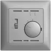 Thermostat d'ambiance ENC EDIZIOdue silver, avec sonde et câble 