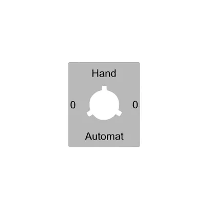 Disco indicatore 0-Hand-0-Automat per interr.rotativo FLF FH 