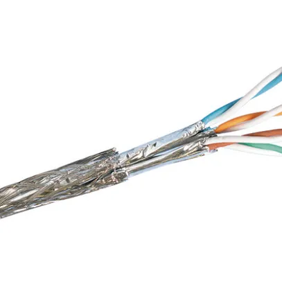 Câble de données R&M Classic, cat.7 S/FTP 4P AWG23 1000MHz Cca orange, 1000m 