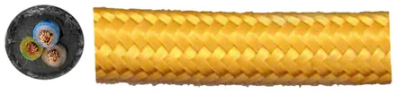 Cavo tessile Roesch tondo 3×0.75mm² PNE giallo 
