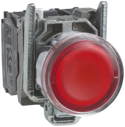 AP-Leuchtdrucktaster rot 24V komplett 