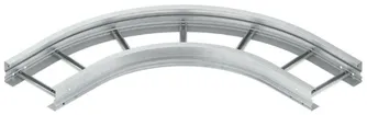 Bogen 90° Niedax für WSL, 105×400mm, ungelocht, Stahl, feuerverzinkt 
