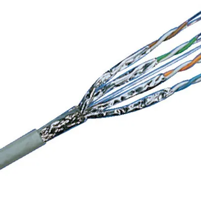 Câble d'installation R&M EA-S/FTP AWG26 4×2×1 blanc 305m 
