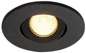 Downlight LED INC NEW TRIA MINI SET, 4.4W 143lm 3000K 30° IP44 noir mat 