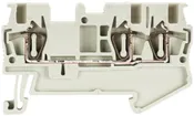 Morsetto passaggio componibile WKF 0.08…1.5mm² 17.5A 500V 3×molla 1 pi.35mm gr 