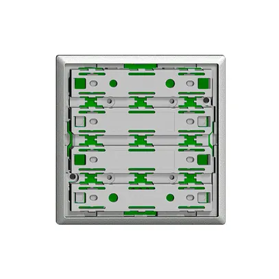 Frontplatte universal für 2×1T EDIZIOdue silver, ohne LED 