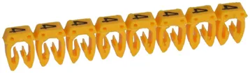 Kennzeichnungsring Legrand CAB 3, für 1.5…2.5mm² Aufdruck: '4', gelb 