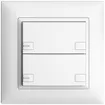 UP-Taster KNX 2-fach EDIZIOdue colore weiss RGB mit LED 