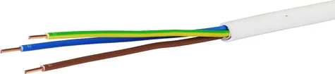 Kabel TT 3×1,5mm² LNPE ws Eine Länge