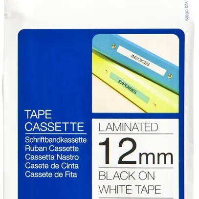 Schriftbandkassette Brother TZe-231 12mm×8m, weiss-schwarz 