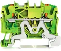 Morsetto di protezione WAGO TopJob-S 2.5mm² 2L verde-giallo serie 2202 