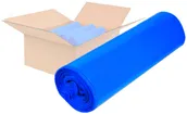 Sacco per rifiuti ELBRO 120 litri 1100×700mm 68μm LDPE rotolo da 15 pezzi blu 