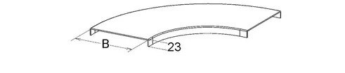 Coperchio per curva orizzontale EBO 100 