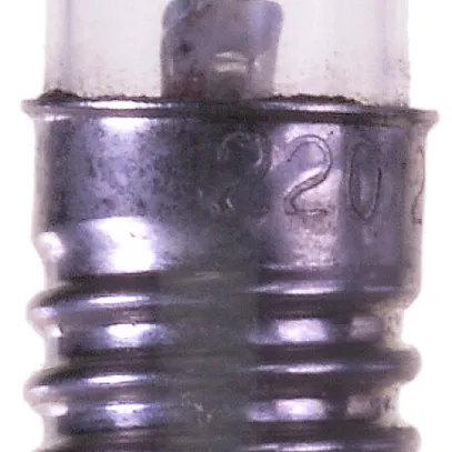 Glimmlampe E10 380V 10×28mm klar 