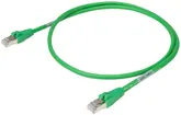 Câble patch RJ45 WAGO 756-1250, cat.6A S/FTP, déblocage axial, LSOH, vert, 5m 