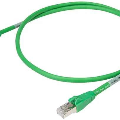 Câble patch RJ45 WAGO 756-1250, cat.6A S/FTP, déblocage axial, LSOH, vert, 5m 