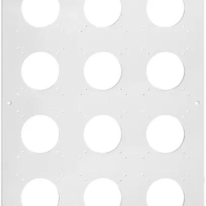 Plaque de montage ENC 4×3 Feller NEVO, pour combinaison, avec 12×NUP, noir 