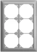 Telaio di copertura EDIZIOdue 2×3 silver 