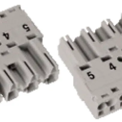 Spina WAGO 5L 2×0.5…4mm² grigio 