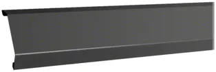 Plaquette de protection Hager noir pour canal de câble flex. L=1m 
