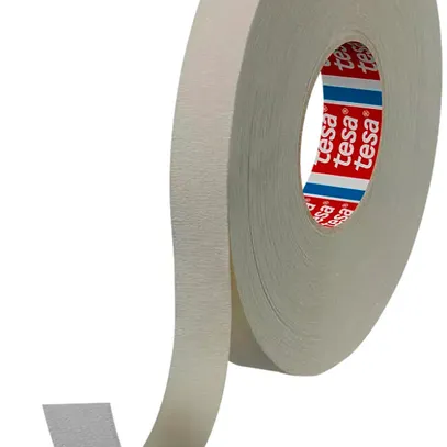 Ruban adhésif double-face Tesa Bandfix, crêpé, papier protecteur blanc, 19mm×50m 