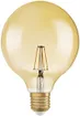 Lampe LED 1906 GLOBE E27, 4W, 240V, 2400K, Ø125×173mm, or, clair 