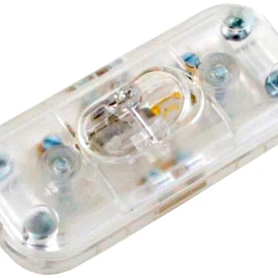 Interrupteur de cordon Elektrogros pour câble plât, transparent 