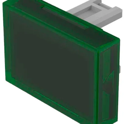 Capot à poussoir EAO31 15×21mm transparent, vert 