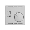 Thermostat EDIZIOdue, a.interrupteur, 60×60mm, gris clair 