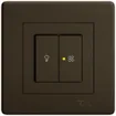 UP-Leuchtdruckschalter EDIZIO.liv SNAPFIX® für Licht&Venti 3/3/1L KS gelb br 