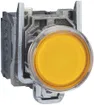 Contact à poussoir lum.AP Schneider Electric 1O+1F 24V jaune 