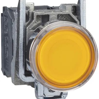 Contact à poussoir lum.AP Schneider Electric 1O+1F 24V jaune 