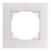 Cadre de rec.EDIZIOdue prestige 1×1 marbre blanc 