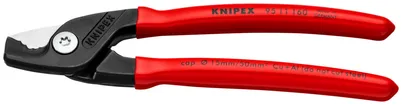 Cisaille pour câbles KNIPEX pour Ø15mm max 160mm, en matière synthétique 