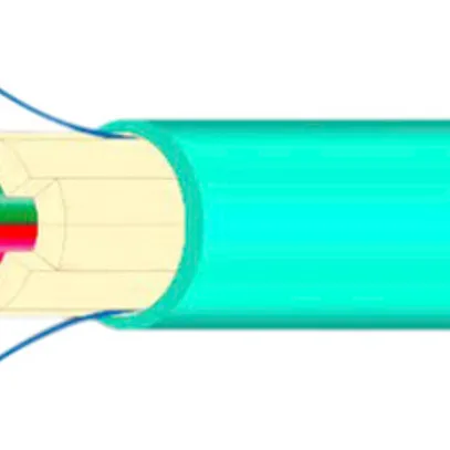 Câble FO Universal H-LINE Dca 24×G50/125 OM3 Ø9.9mm 3000N turquoise 