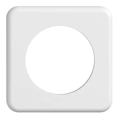 Plaque de recouvrement STANDARDdue 1×1 1×Ø58, blanc 