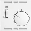 Thermostat d'ambiance ENC EDIZIOdue blanc, avec interrupteur 
