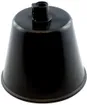 Rosone Elektrogros plastica conico Ø92×85mm, nero 
